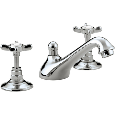 Bristan 1901 Three Hole Basin Mixer with Pop Up Waste Chrome