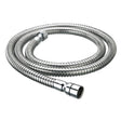 Bristan 1.5m Cone to Nut Lrg Bore Stainless Steel Shower Hose in Chrome