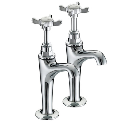 Bristan 1901 High Neck Pillar Taps in Chrome