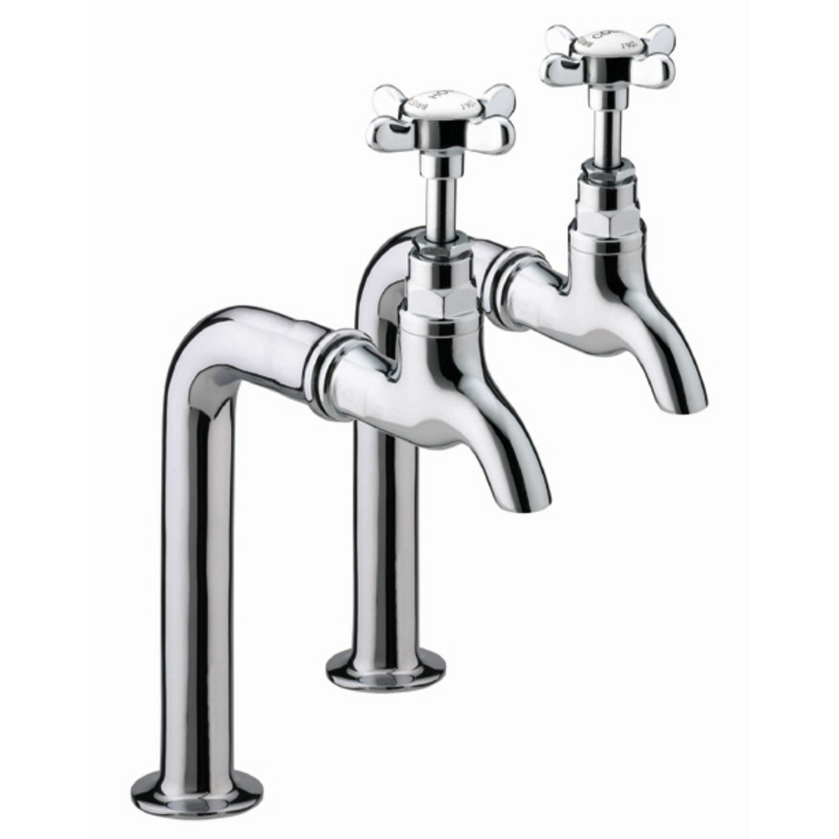 Bristan 1901 Kitchen Bib Taps in Chrome