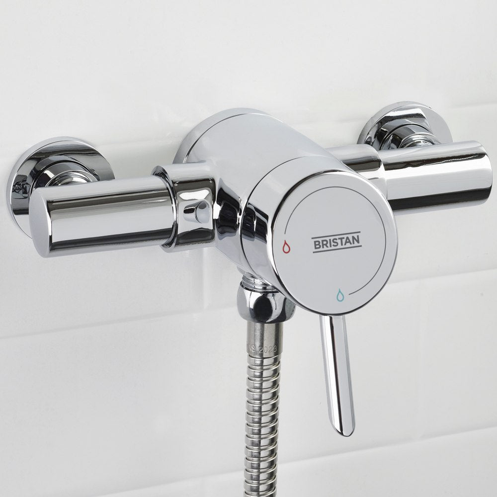 Bristan Acute2 Chrome Thermostatic Exposed Shower Kit Valve
