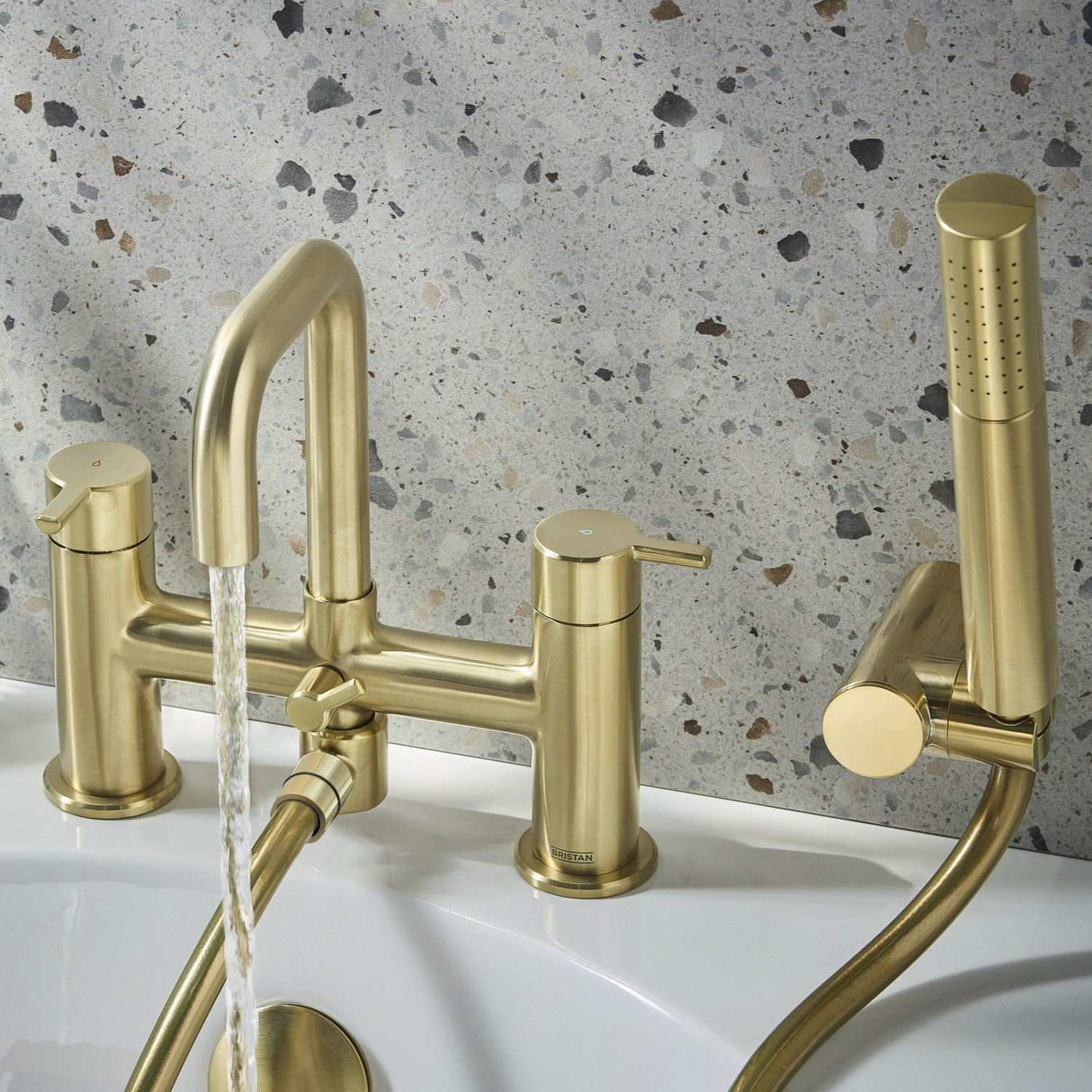 ALBSMBB Bristan Altum Brushed Brass Bath Shower Mixer Lifestyle