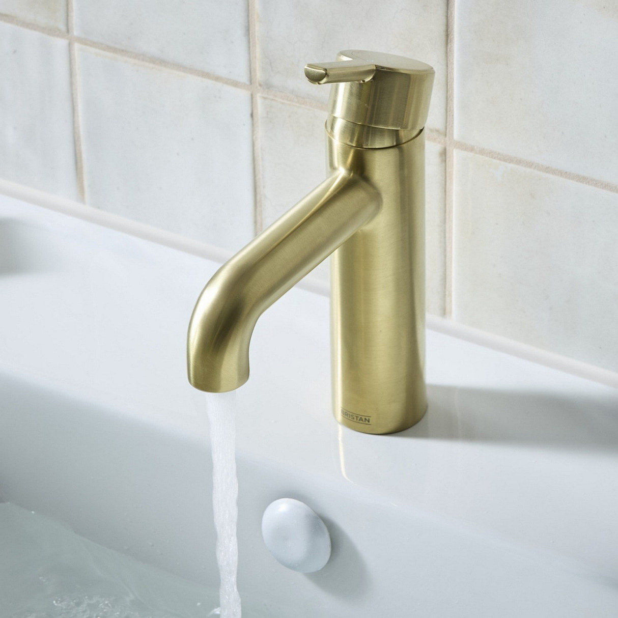 ALESBASBB Bristan Altum Eco Start Brushed Brass Basin Mixer with Waste Lifestyle