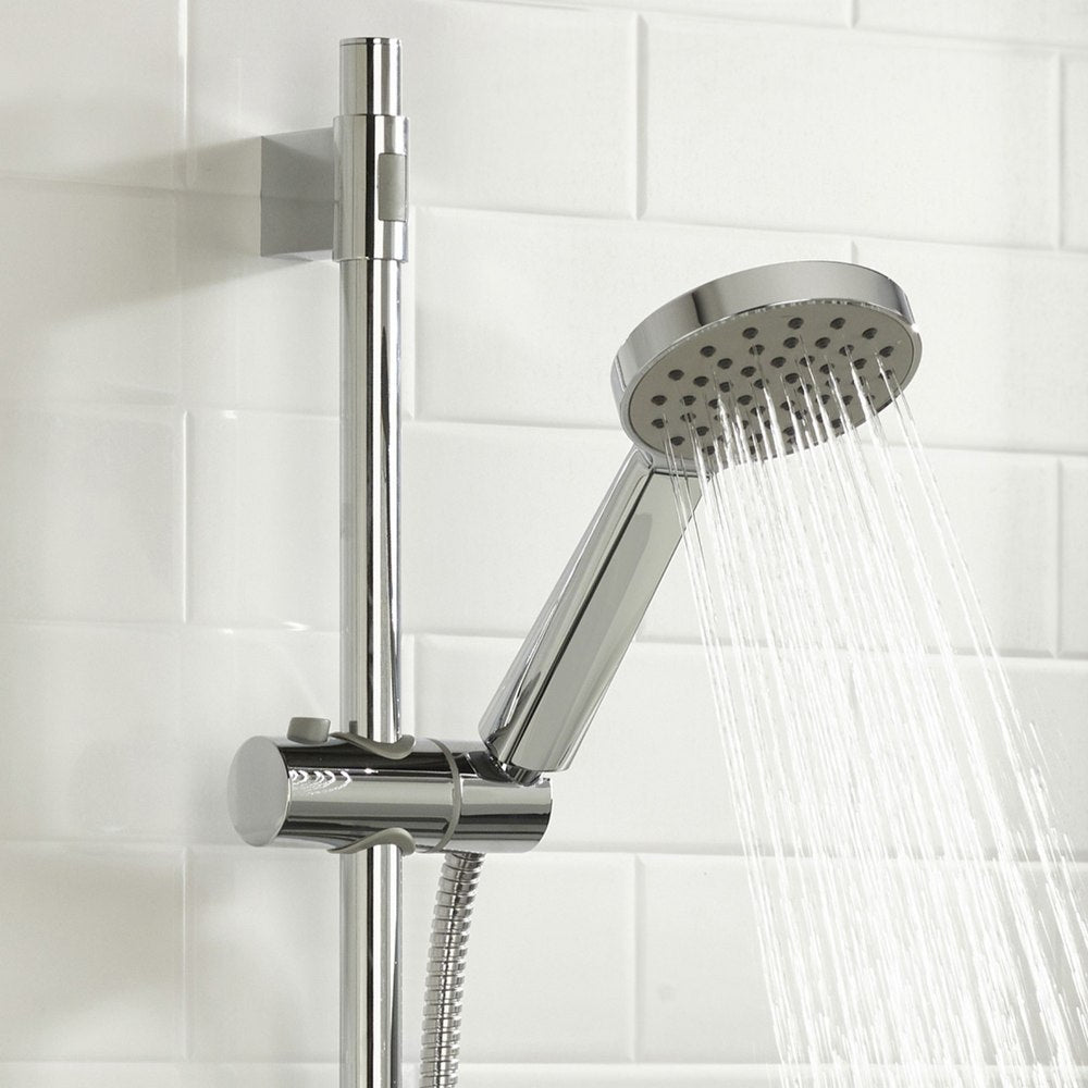 Bristan Capri3 Thermostatic Exposed Shower Valve with Riser Kit Shower Handset On