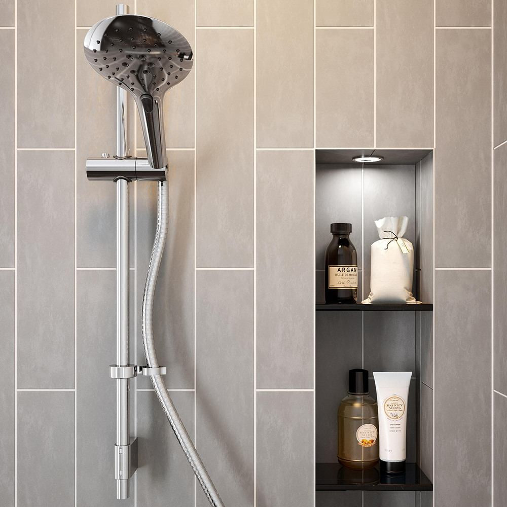 Bristan Cascade Shower Kit with Large Three Function Handset in Chrome Lifestyle