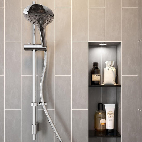 Bristan Cascade Shower Kit with Large Three Function Handset in Chrome Lifestyle