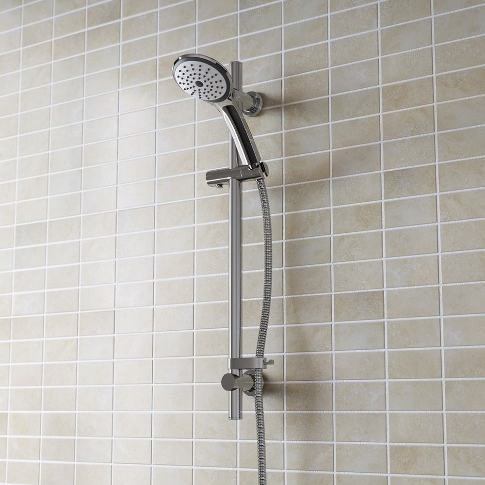 Bristan Cascade Shower Kit with Single Function Large Handset in Chrome Lifestyle