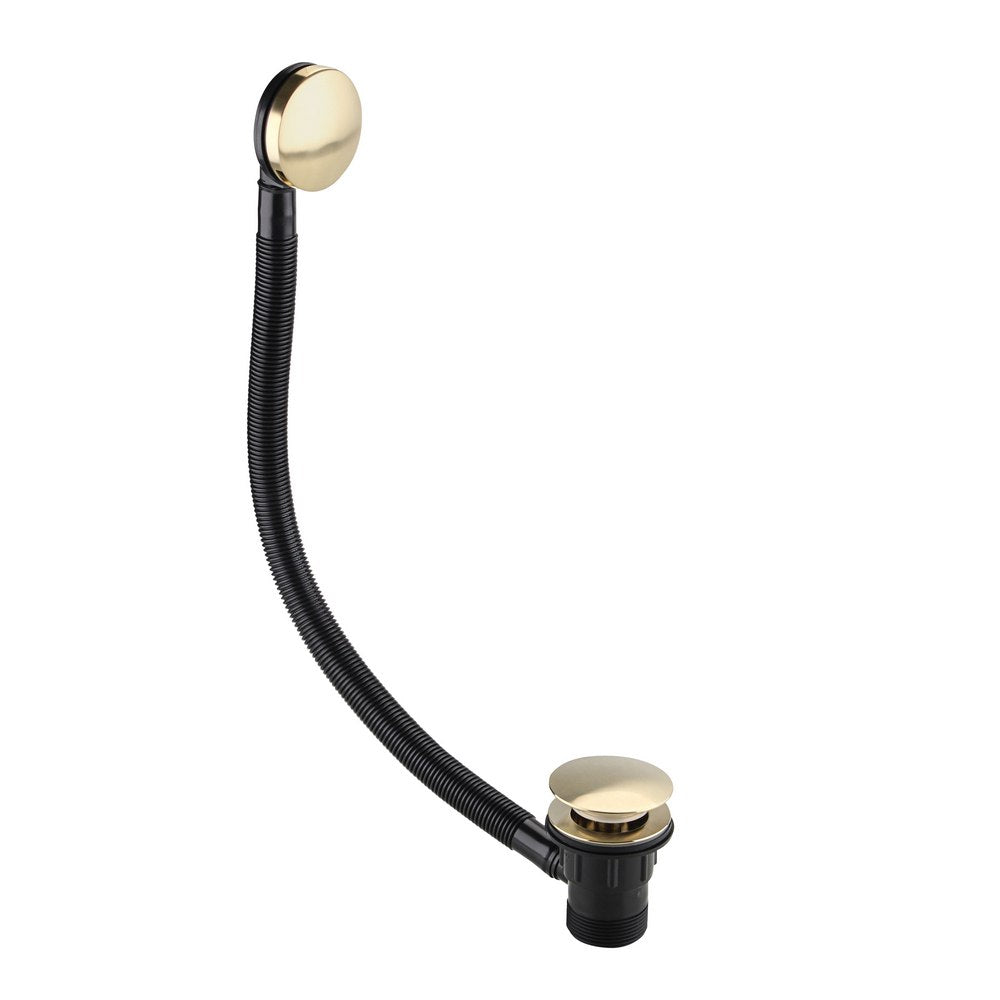 Bristan Clicker Bath Waste with Overflow in Brushed Brass