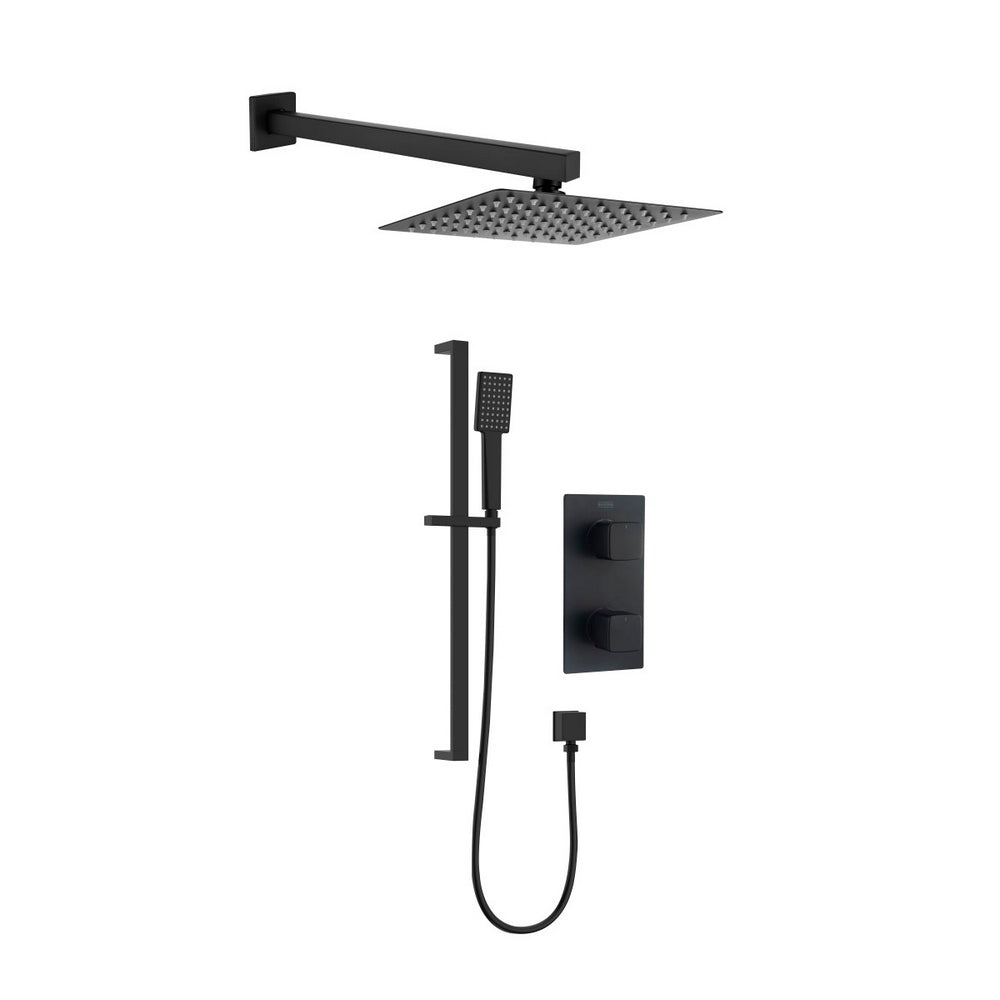 Bristan Cobalt Black Concealed Dual Control Shower Pack