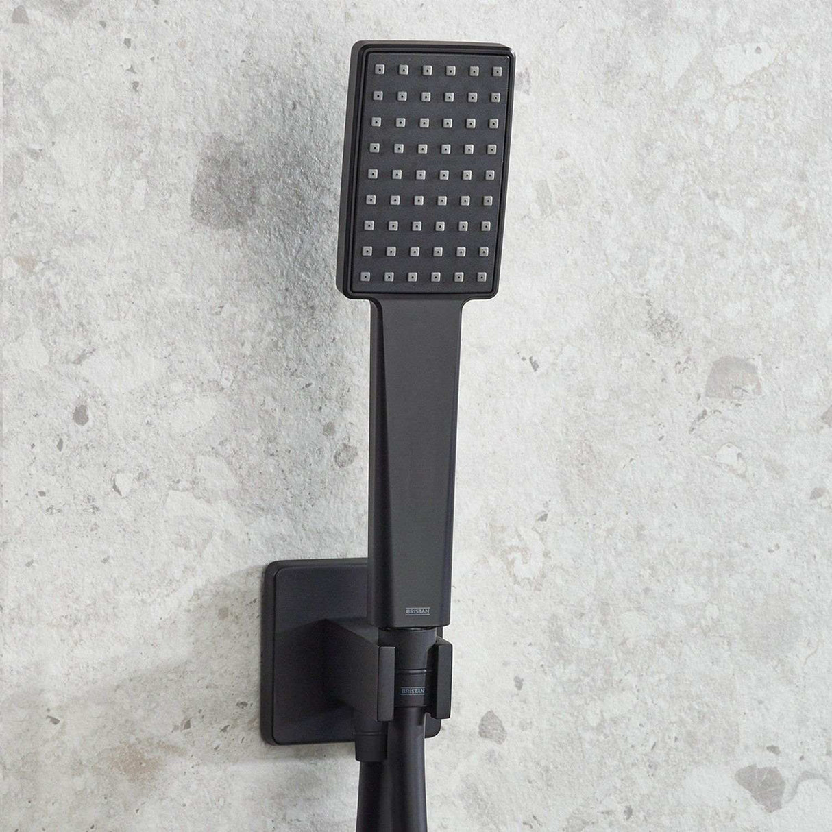 Bristan Cobalt Concealed Shower Pack with Fixed Head and Handset in Matt Black lifestyle 2
