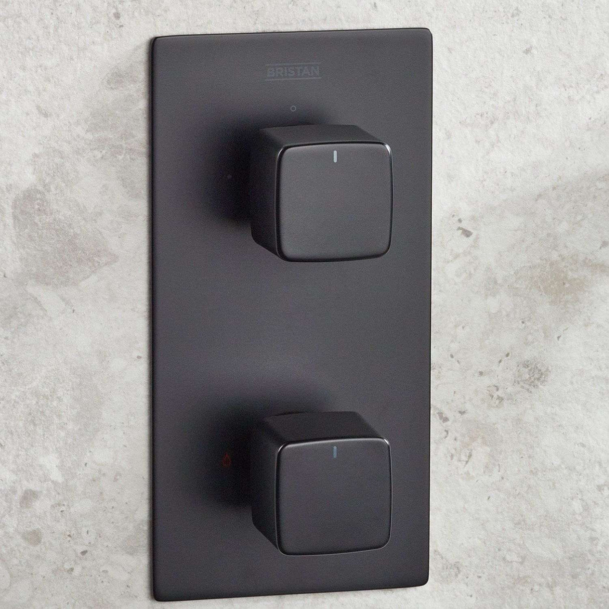 Bristan Cobalt Concealed Shower Pack with Fixed Head and Handset in Matt Black lifestyle 3