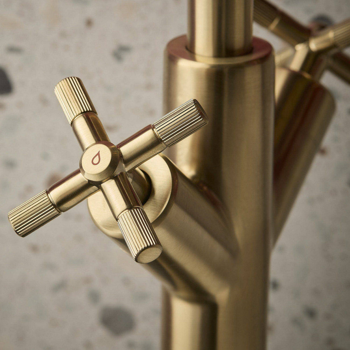 CRUTBASBB Bristan Cruzar Brushed Brass Tall Basin Mixer with Waste Handle Design