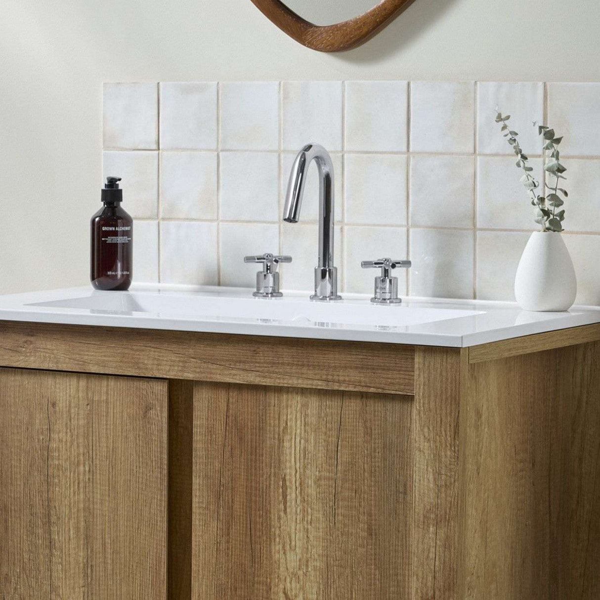 CRU3THBASC Bristan Cruzar Chrome 3TH Basin Mixer Bathroom Setting