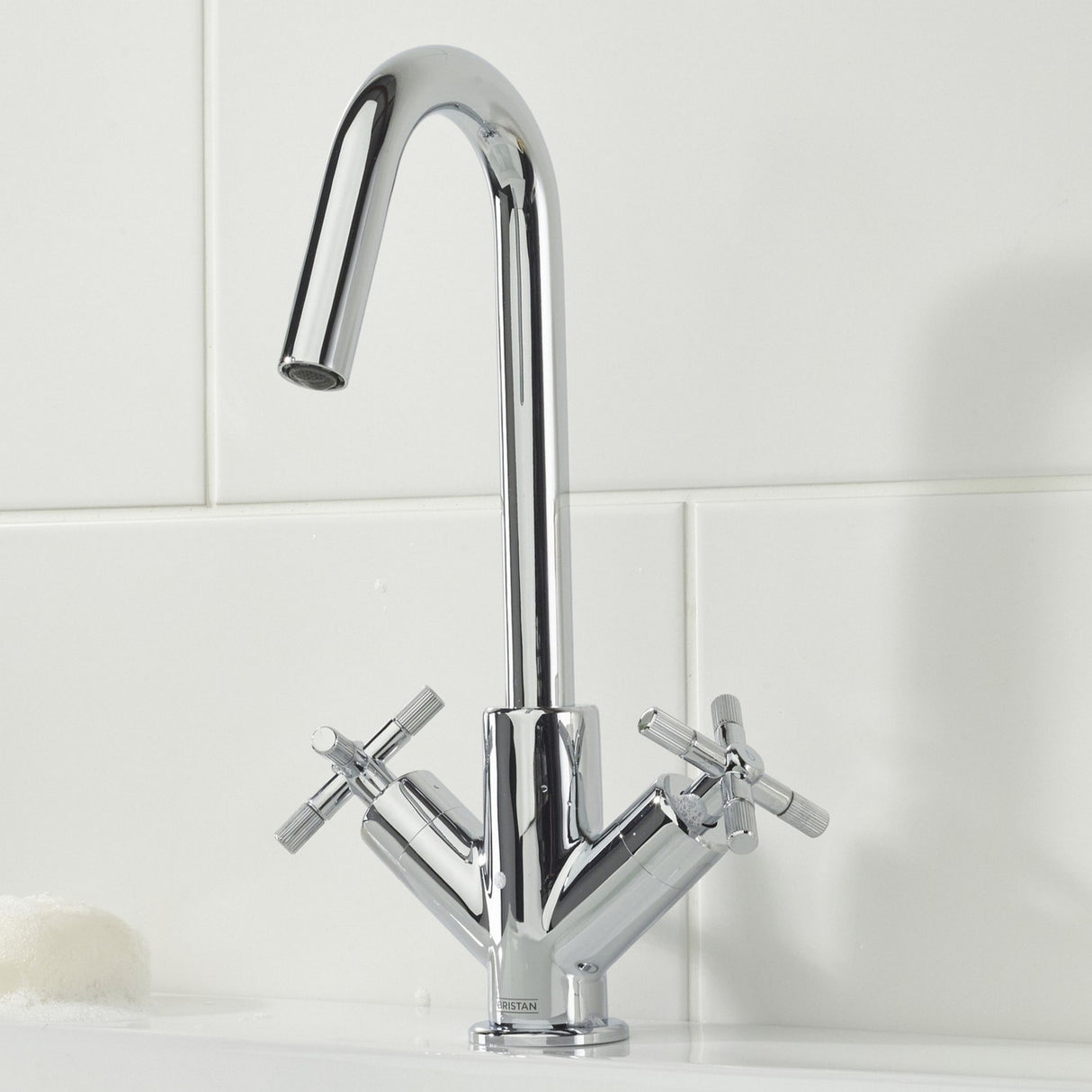 CRUBASC Bristan Cruzar Chrome Basin Mixer with Waste Lifestyle