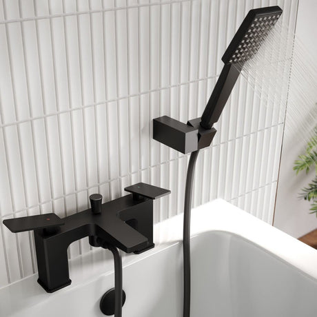 DELBSMBLK Bristan Delgado Bath Shower Mixer in Black Lifestyle