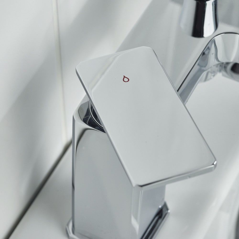 DELBSMC Bristan Delgado Bath Shower Mixer in Chrome Handle Detail