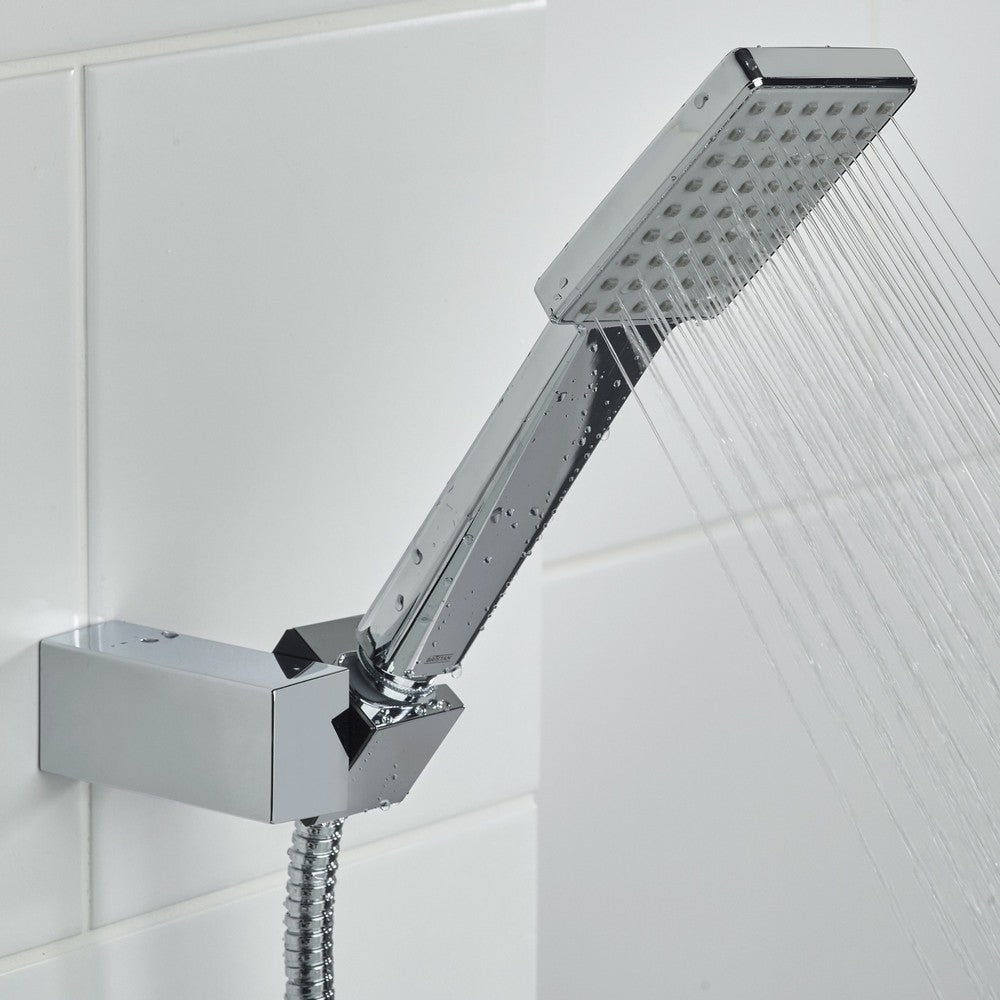 DELBSMC Bristan Delgado Bath Shower Mixer in Chrome Handset and Wall Bracket Detail