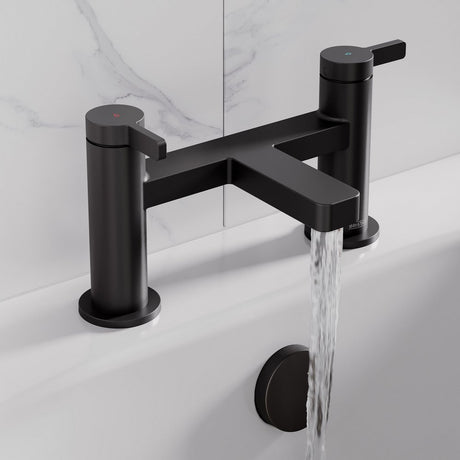 ELEBFBLK Bristan Elevar Bath Filler in Black Lifestyle