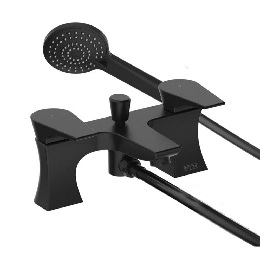 HOUBSMBLK Bristan Hourglass Bath Shower Mixer in Black