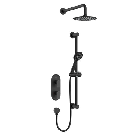 HOURGLASSBLKSHWRPK Bristan Hourglass Dual Control Black Concealed Shower Pack
