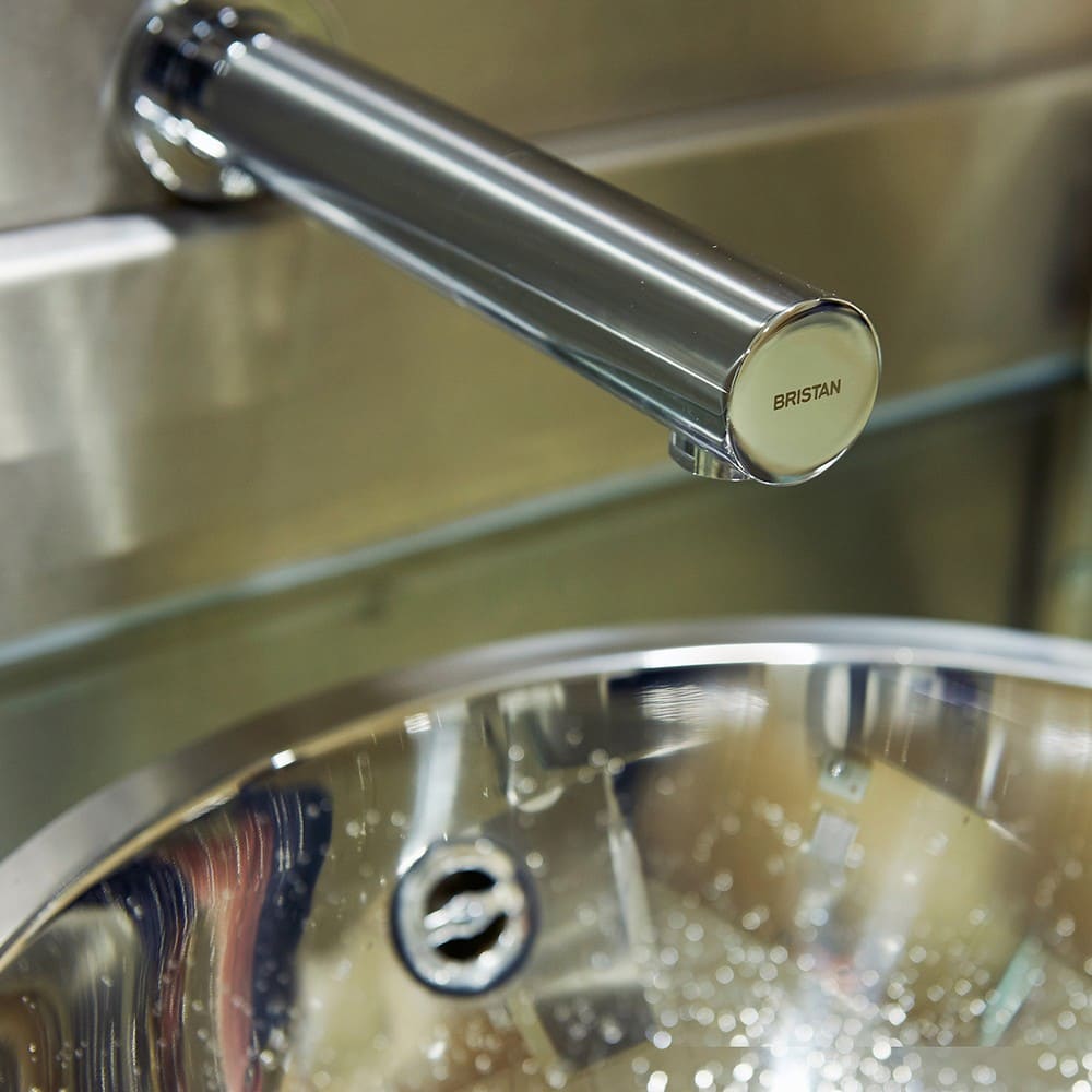 IRWS1-CP Bristan Infrared Automatic Basin Wall Spout Lifestyle