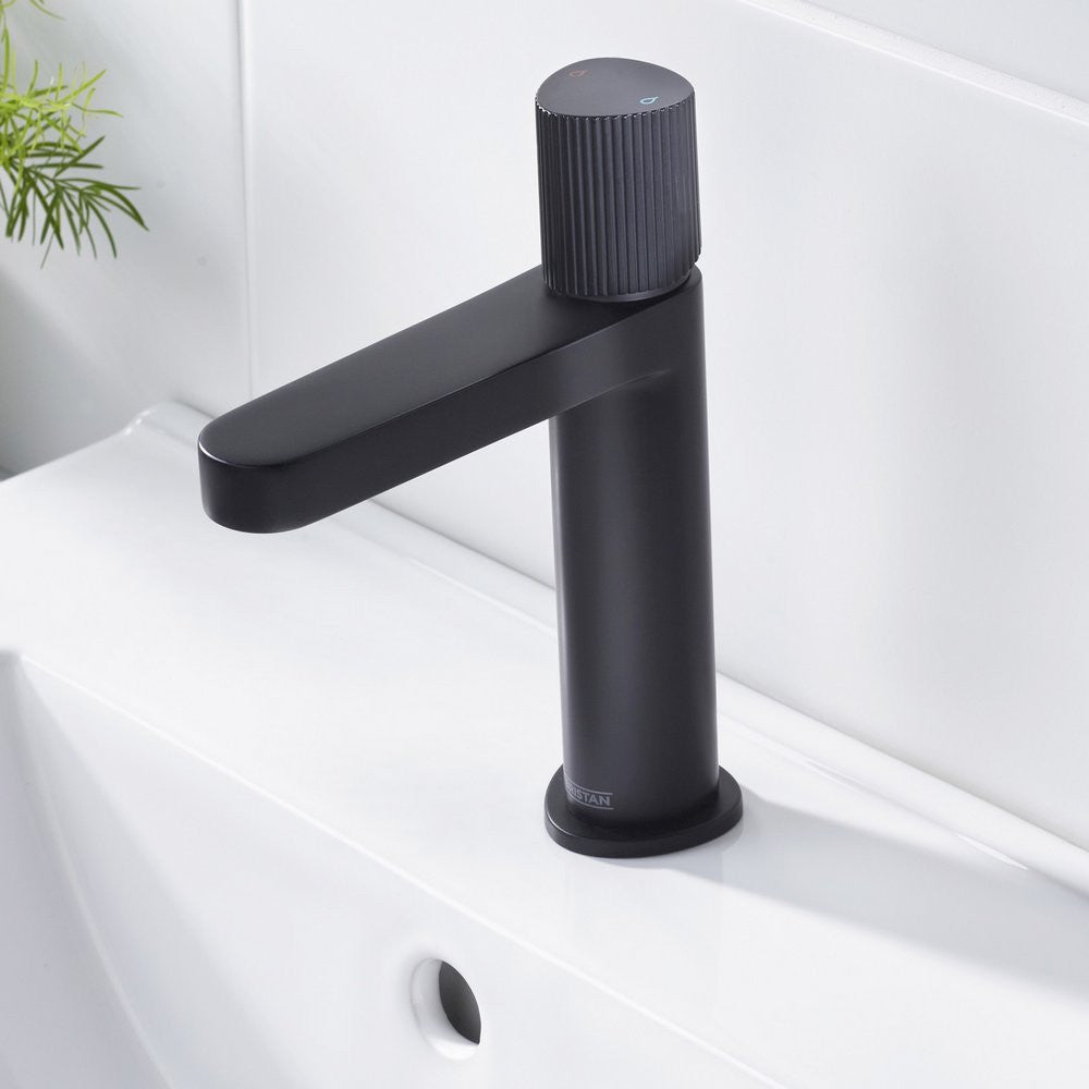Bristan Liso Basin Mixer with Clicker Waste in Black lifestyle 4