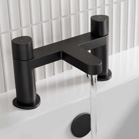 Bristan Liso Bath Filler in Black lifestyle