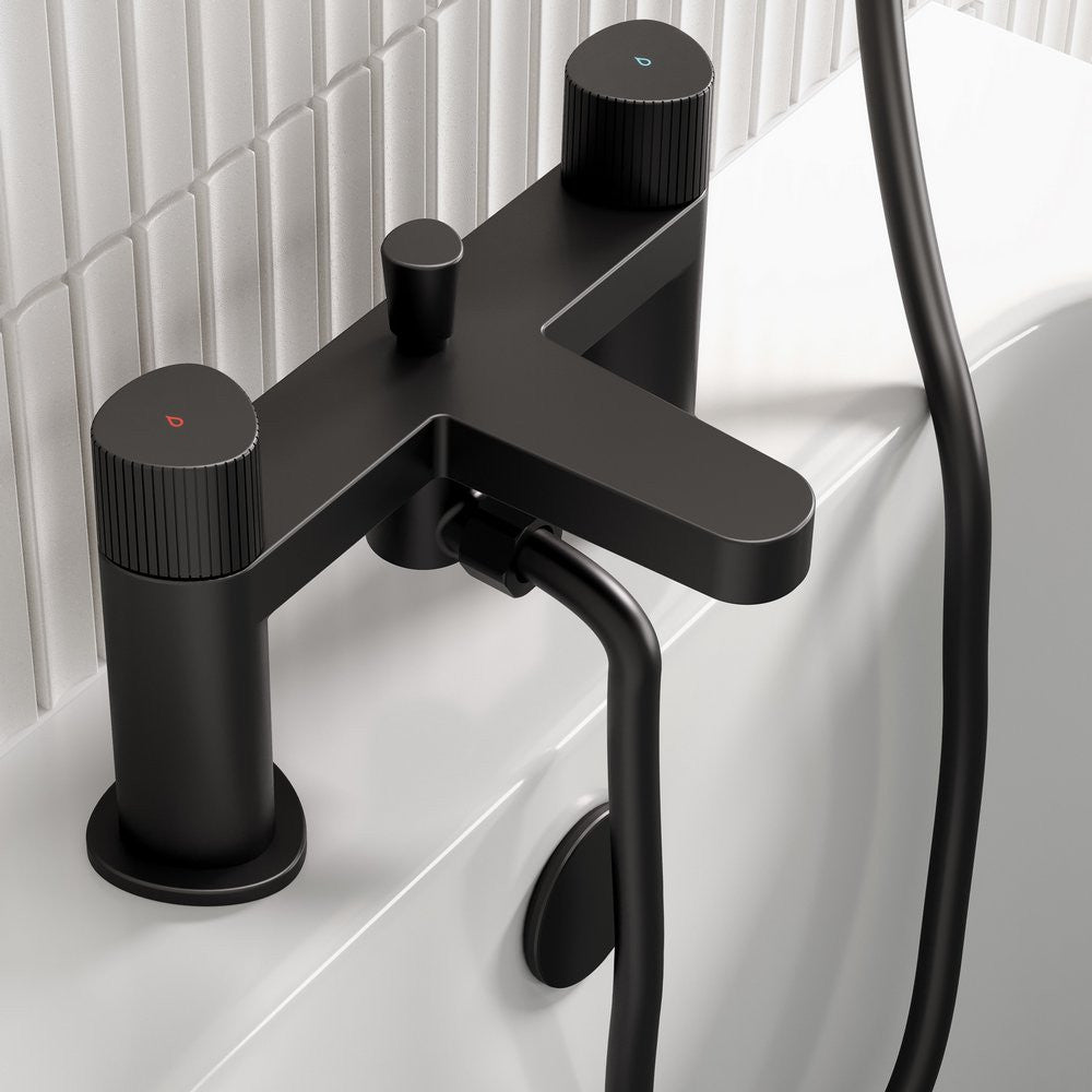 Bristan Liso Bath Shower Mixer in Black lifestyle 2