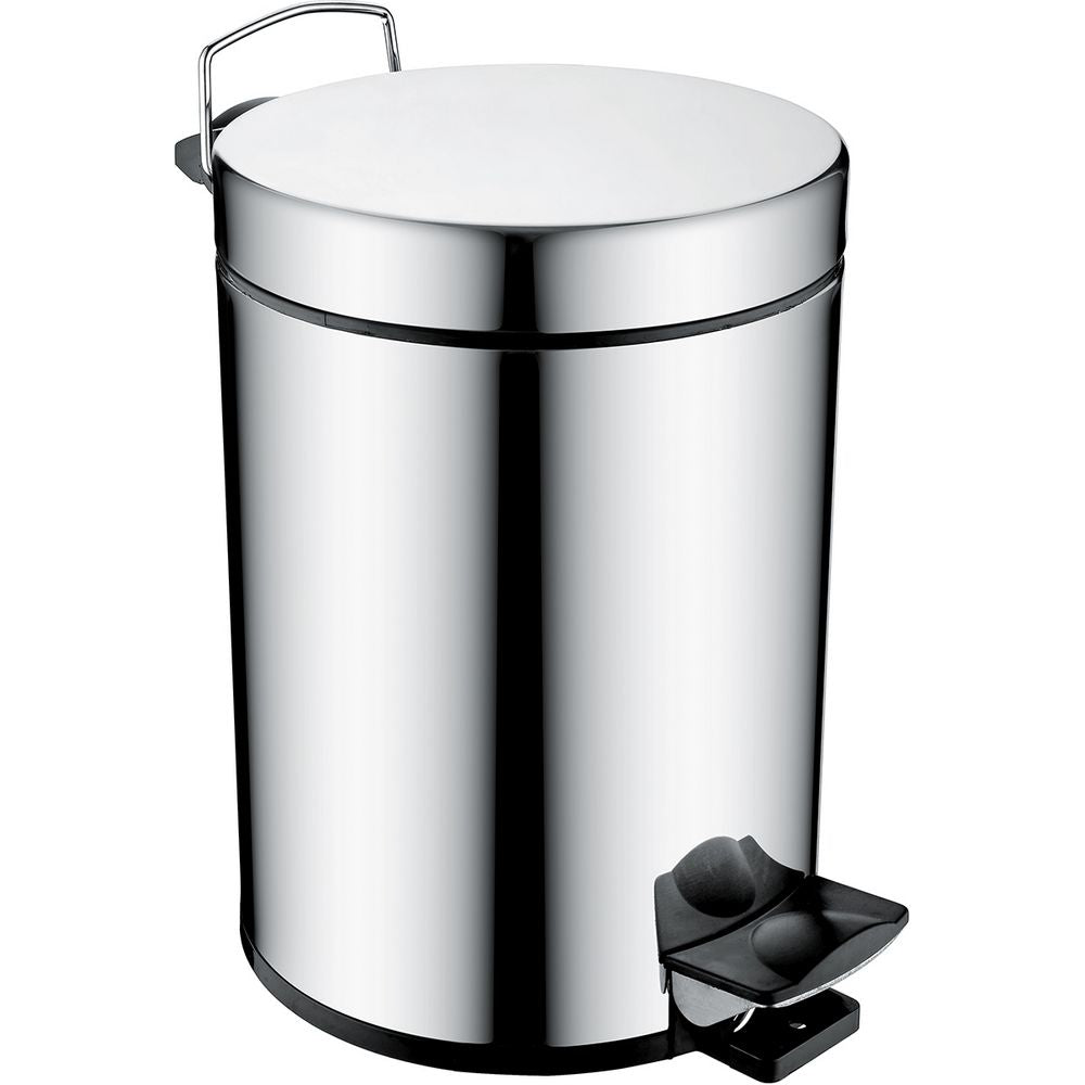 Bristan Pedal Modern Waste Bin in Chrome