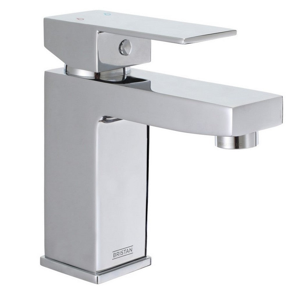 Bristan Qubo Basin Mixer with Clicker Waste in Chrome