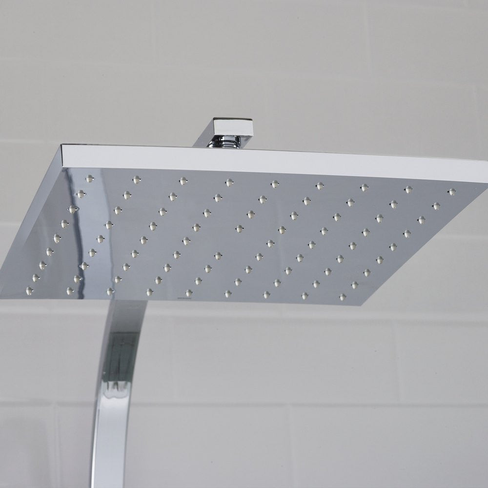 Bristan Qubo Thermostatic Bar Shower with Rigid Riser in Chrome lifestyle 6