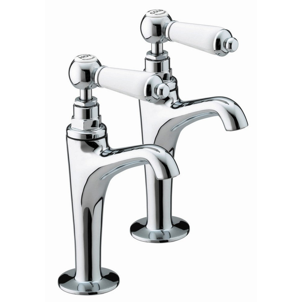 RSHNKC Bristan Renaissance High Neck Pillar Taps in Chrome