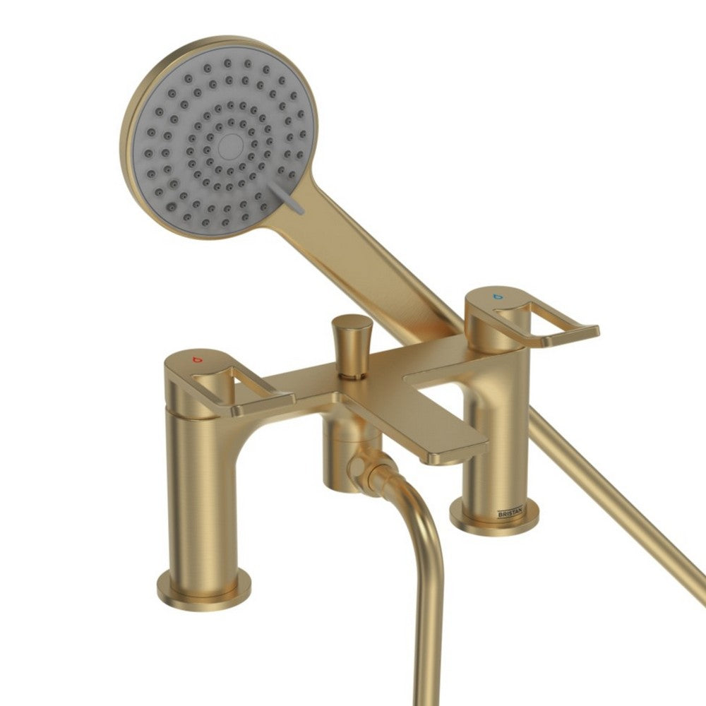SAFBSMBB Bristan Saffron Bath Shower Mixer in Brushed Brass