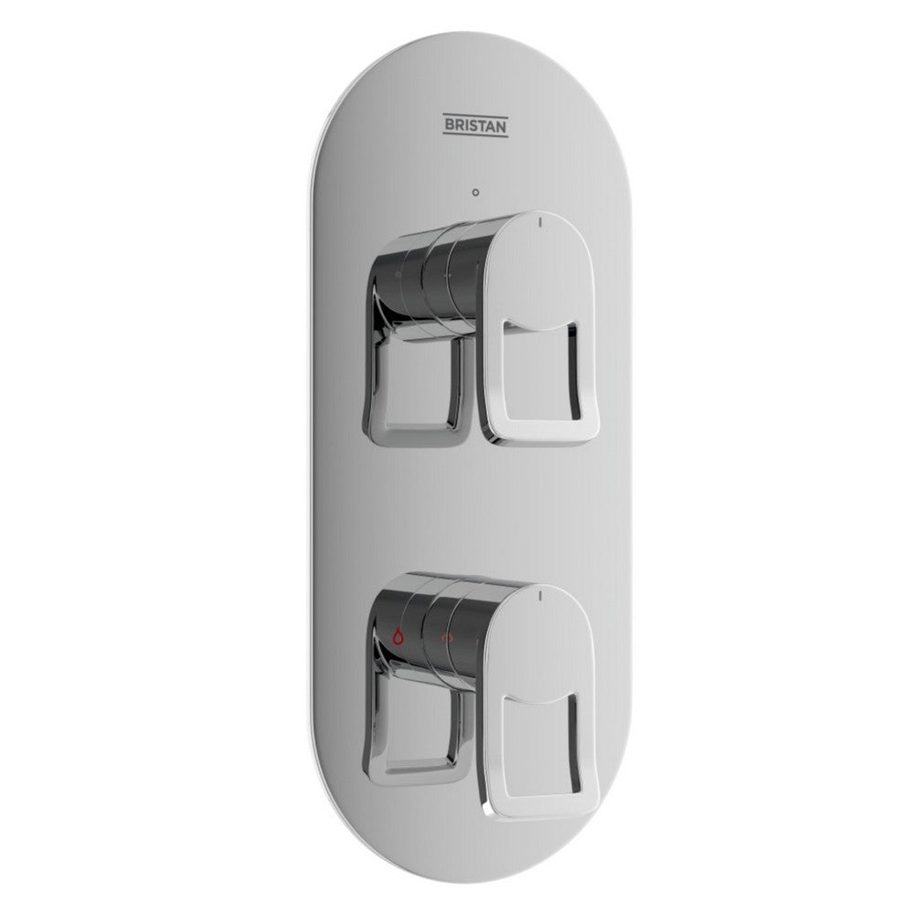 SAFSHCDIVC Bristan Saffron Concealed Thermostatic Two Outlet Shower Valve