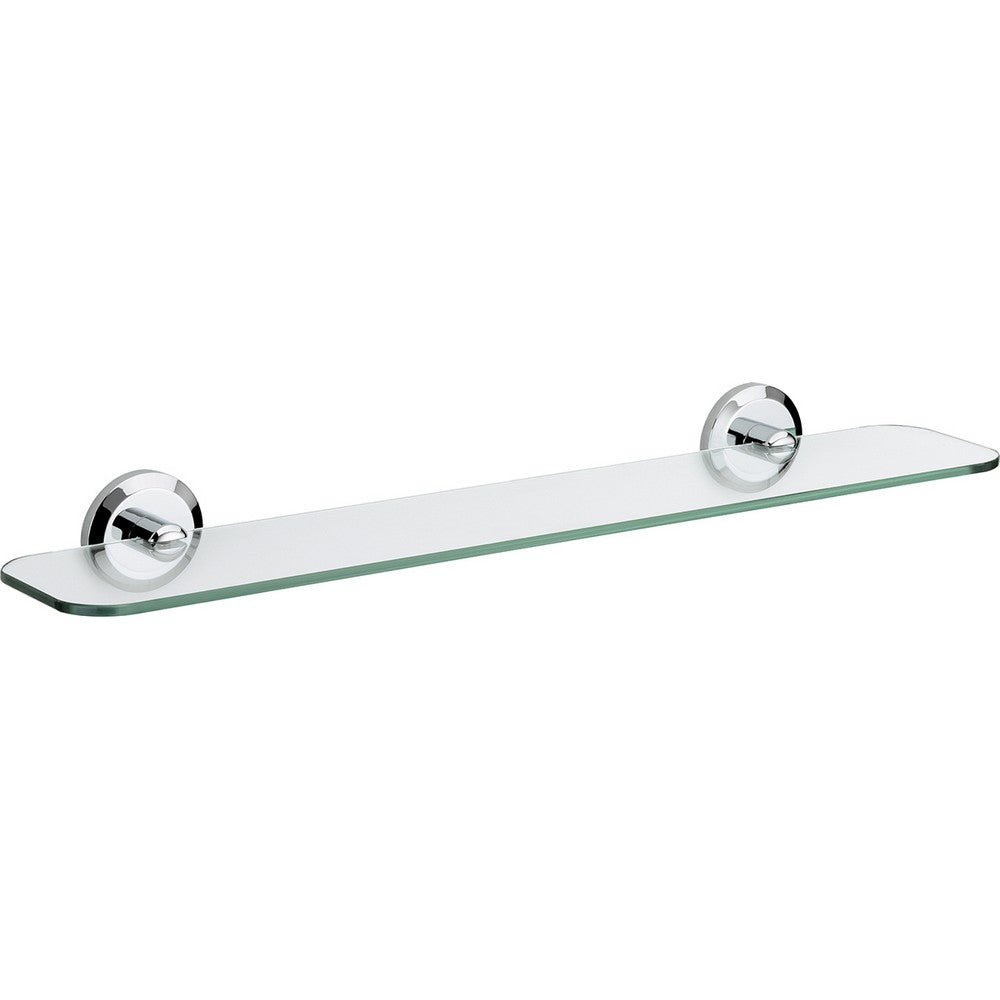 SOSHELFC Bristan Solo Chrome Plated Glass Shelf