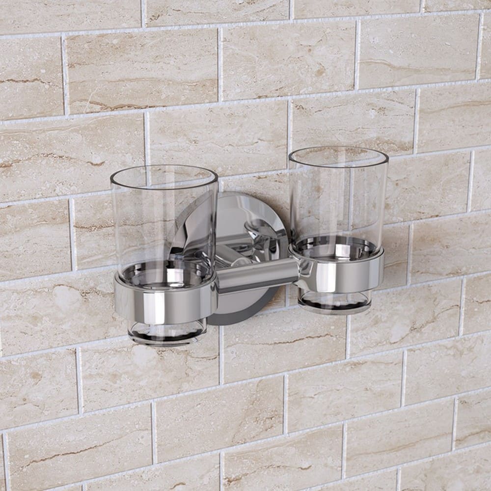 SODHOLDC Bristan Solo Double Tumbler and Holder in Chrome Lifestyle