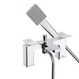 Bristan Tangram Bath Shower Mixer in Chrome TANBSMC