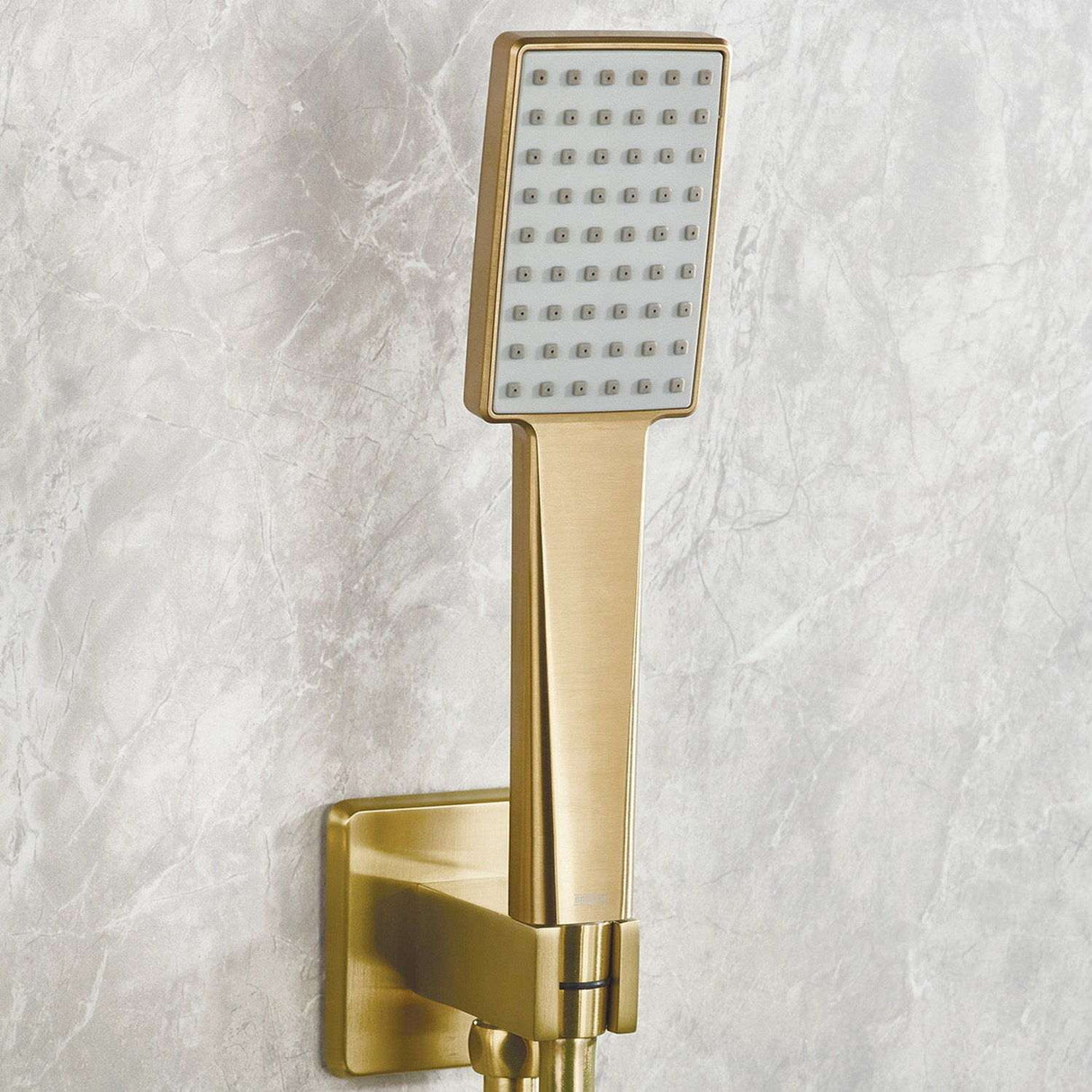 Bristan Tangram Concealed Dual Control Two Outlet Shower Pack in Brushed Brass lifestyle 5