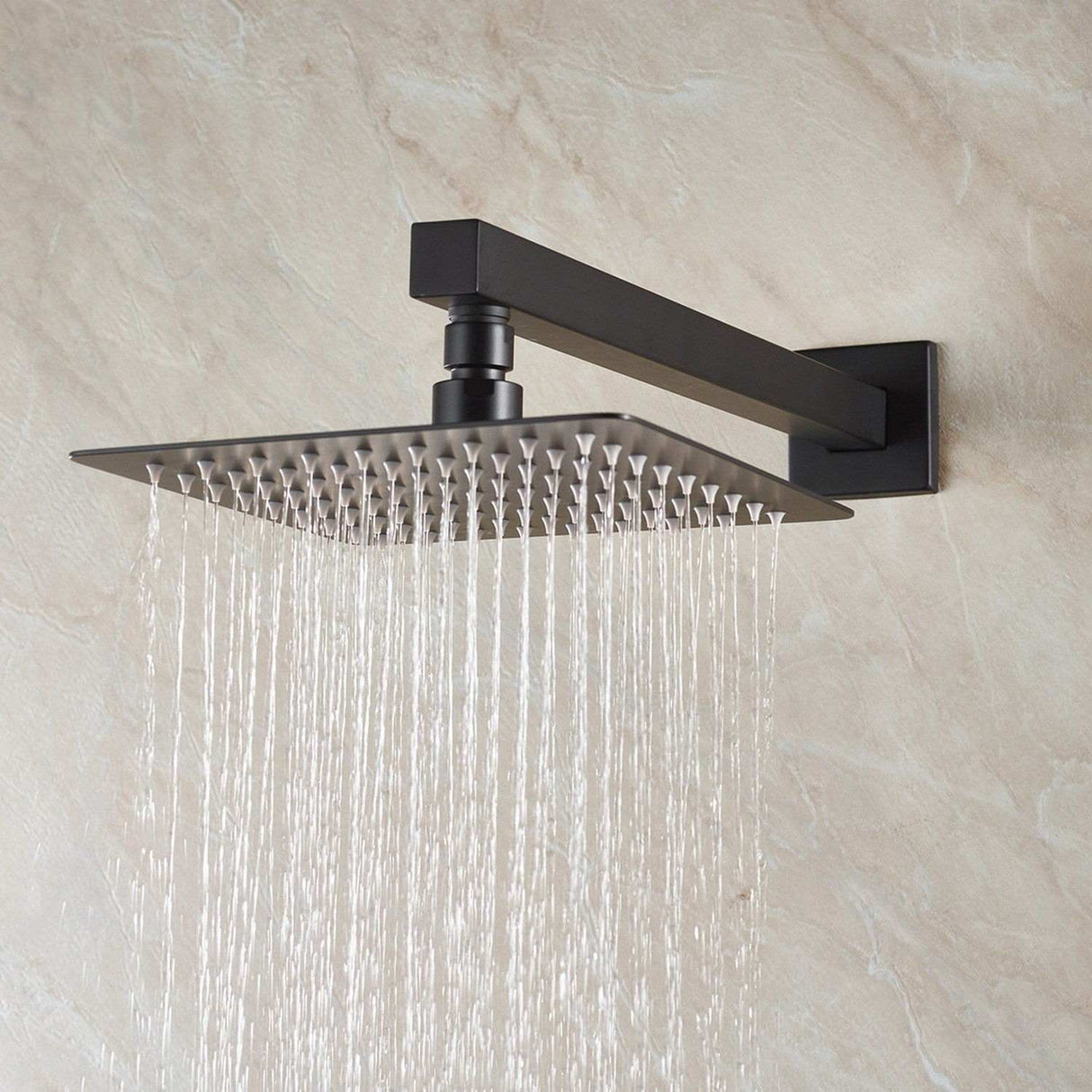 Bristan Tangram Concealed Dual Control Two Outlet Shower Pack in Matt Black lifestyle 2