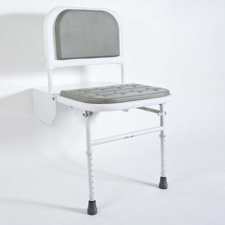 Bristan White DocM Aluminium Shower Seat with Legs