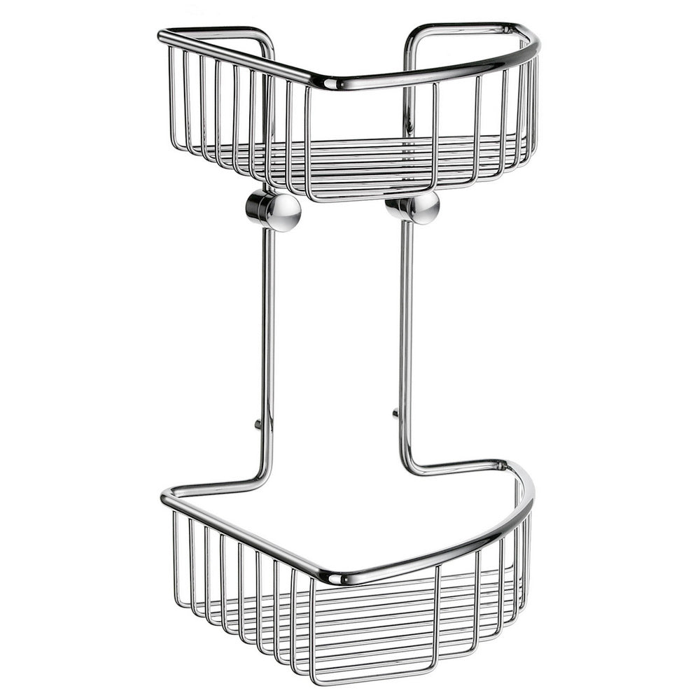 Smedbo Sideline Basic Double Corner Shower Basket Chrome