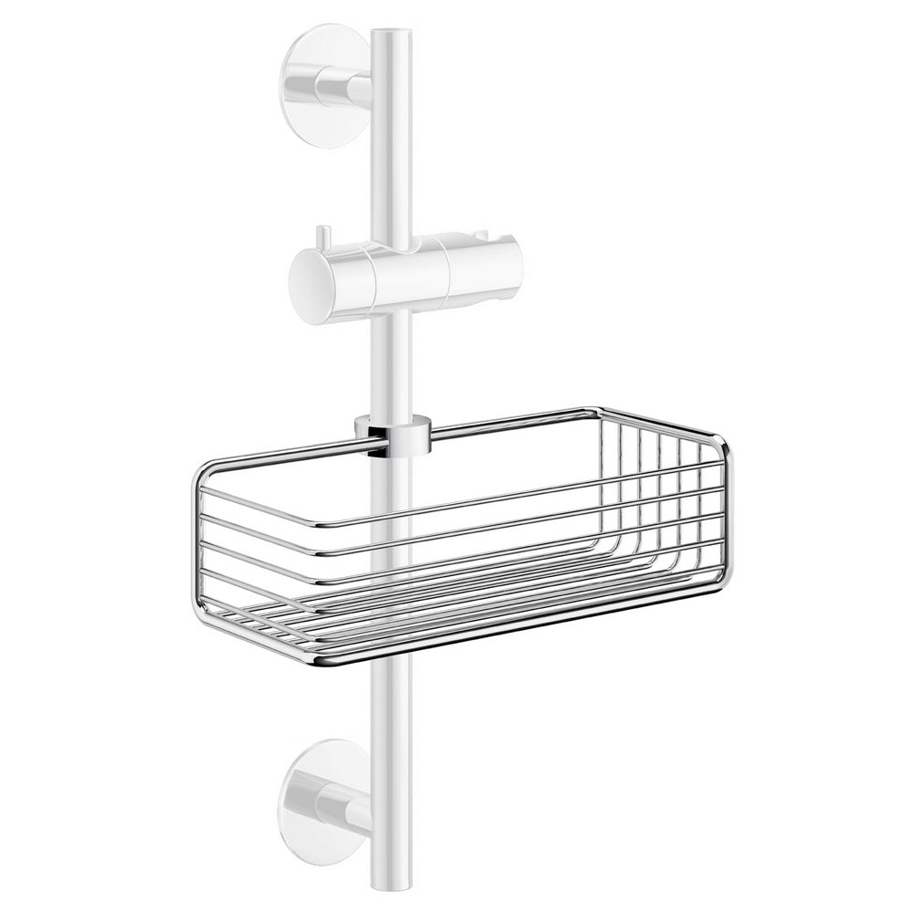 Smedbo Sideline Shower Riser Rail Basket Chrome DK1106