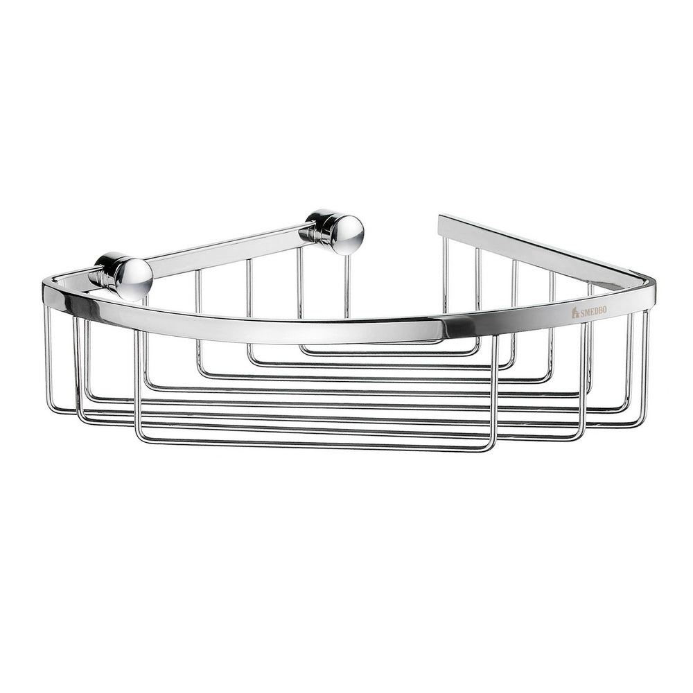 Smedbo Sideline Design Corner Shower Basket Chrome