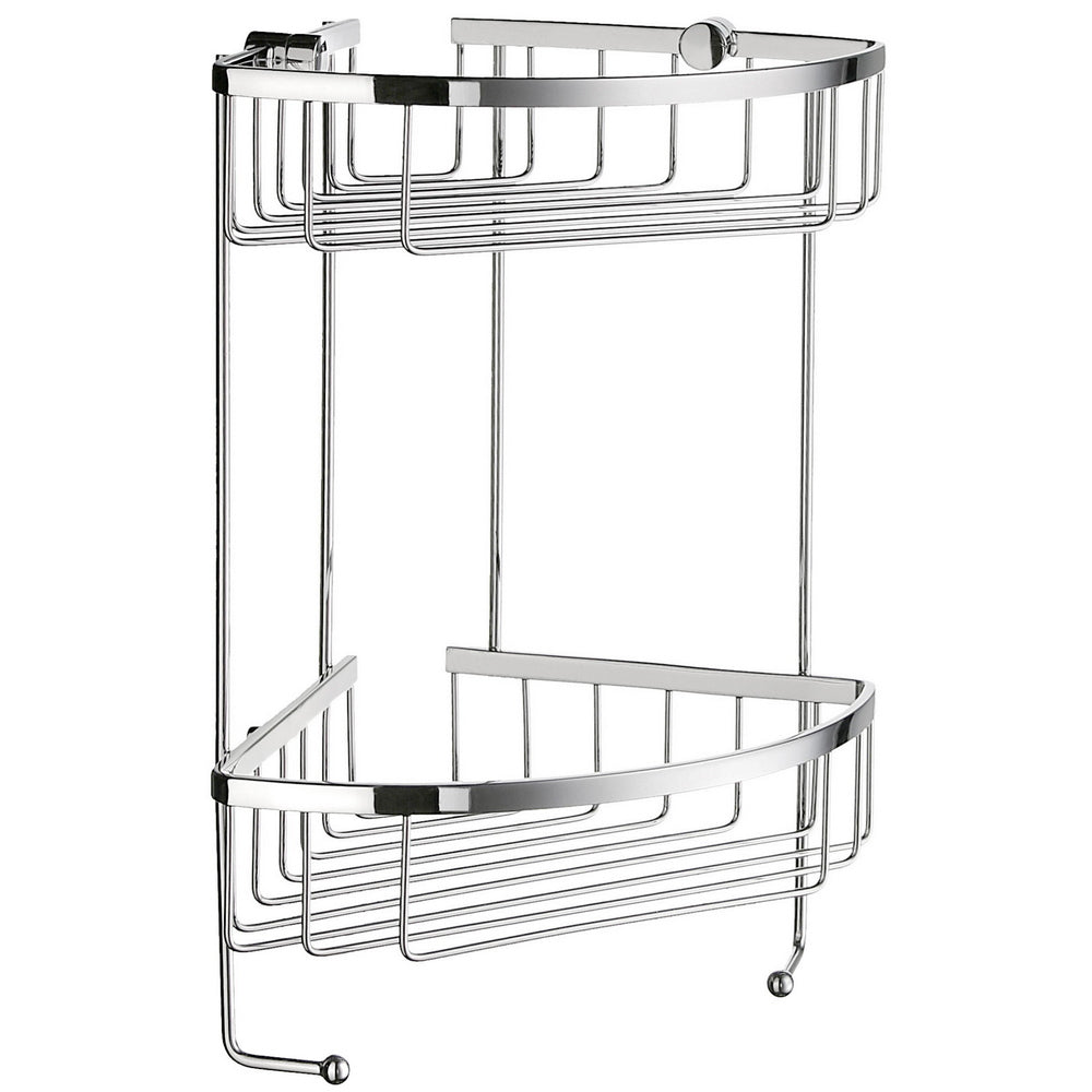 Smedbo Sideline Design Double Corner Shower Basket Chrome