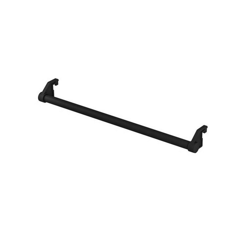 Eastbrook Matt Black Compact Panel Radiator Towel Hanger