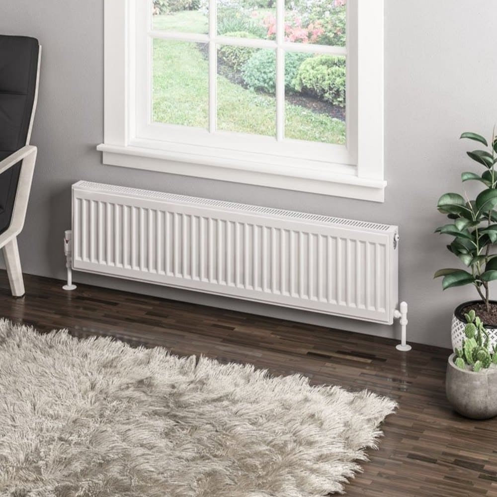 Eastbrook Type 11 300mm High Gloss White Compact Panel Radiator 1200mm
