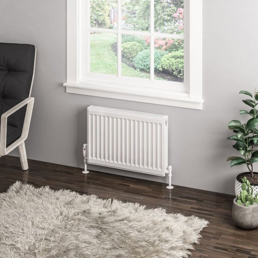 Eastbrook Type 11 400mm High Gloss White Compact Panel Radiator 600mm