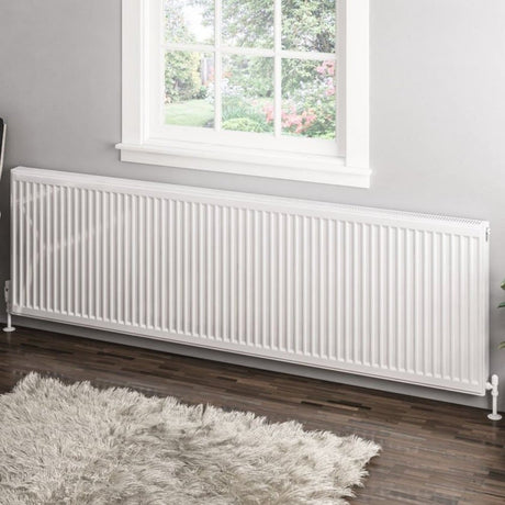 Eastbrook Type 11 600mm High Gloss White Compact Panel Radiator 2000mm