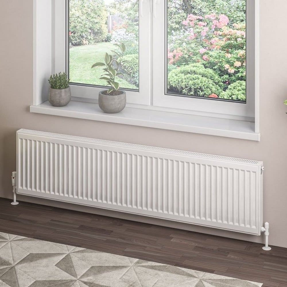 Eastbrook Type 21 400mm High Gloss White Compact Panel Radiator 1600mm