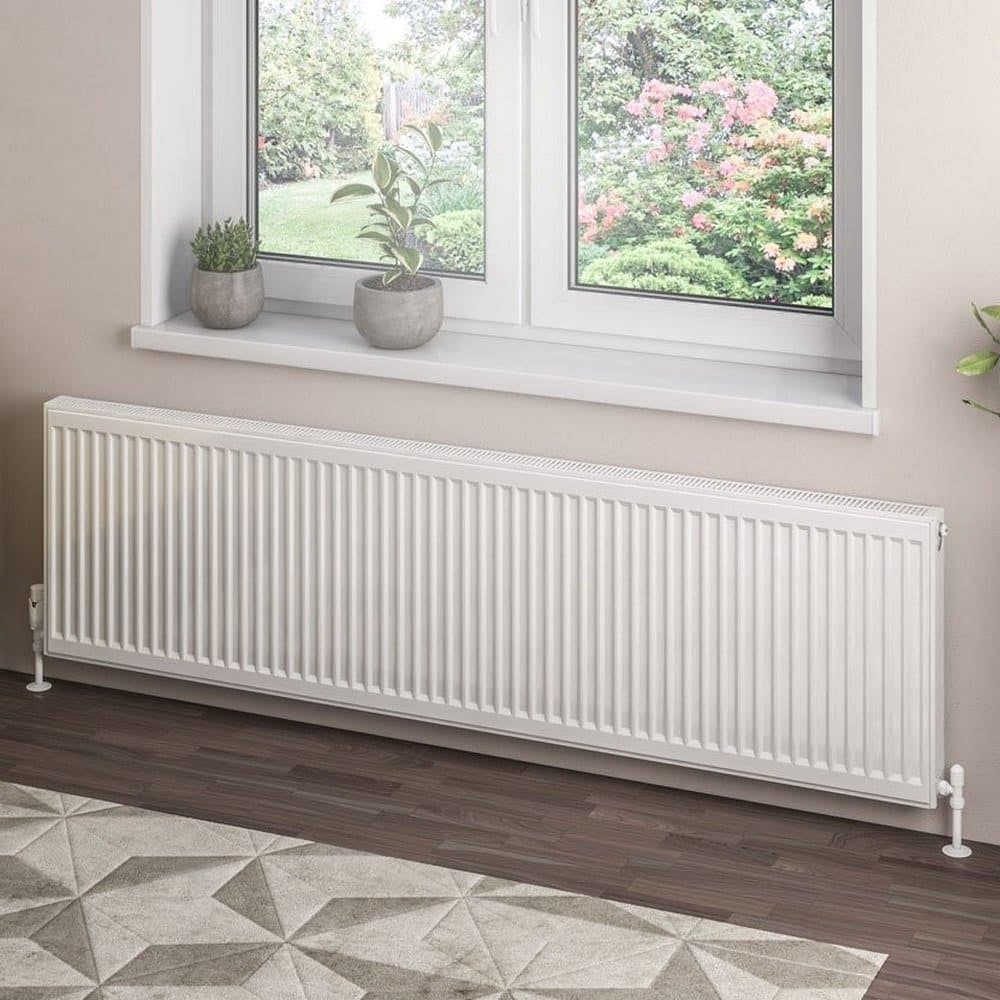 Eastbrook Type 21 500mm High Gloss White Compact Panel Radiator 1800mm